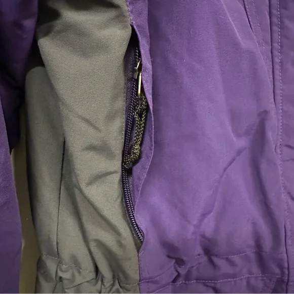 VTG LL Bean Winter Coat Purple Black Small